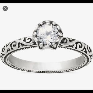 James Avery Cherished Birthstone Ring with Lab-Created White Sapphire